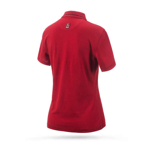 Akrapovič Corpo Polo Red Women's – Stylish Comfort with a Premium Finish