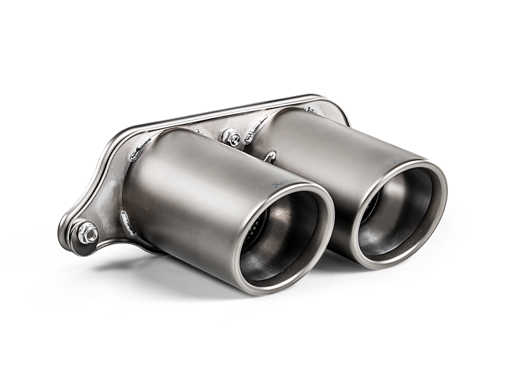 Porsche 911 GT3 / GT3 Touring (991.2) Akrapovič Double Round Titanium Tailpipe Set