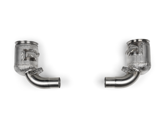 Porsche 911 Carrera / S / 4 / 4S / GTS / Cabriolet / Targa / Dakar (992.2) - Link Pipe Set w Cat (SS)