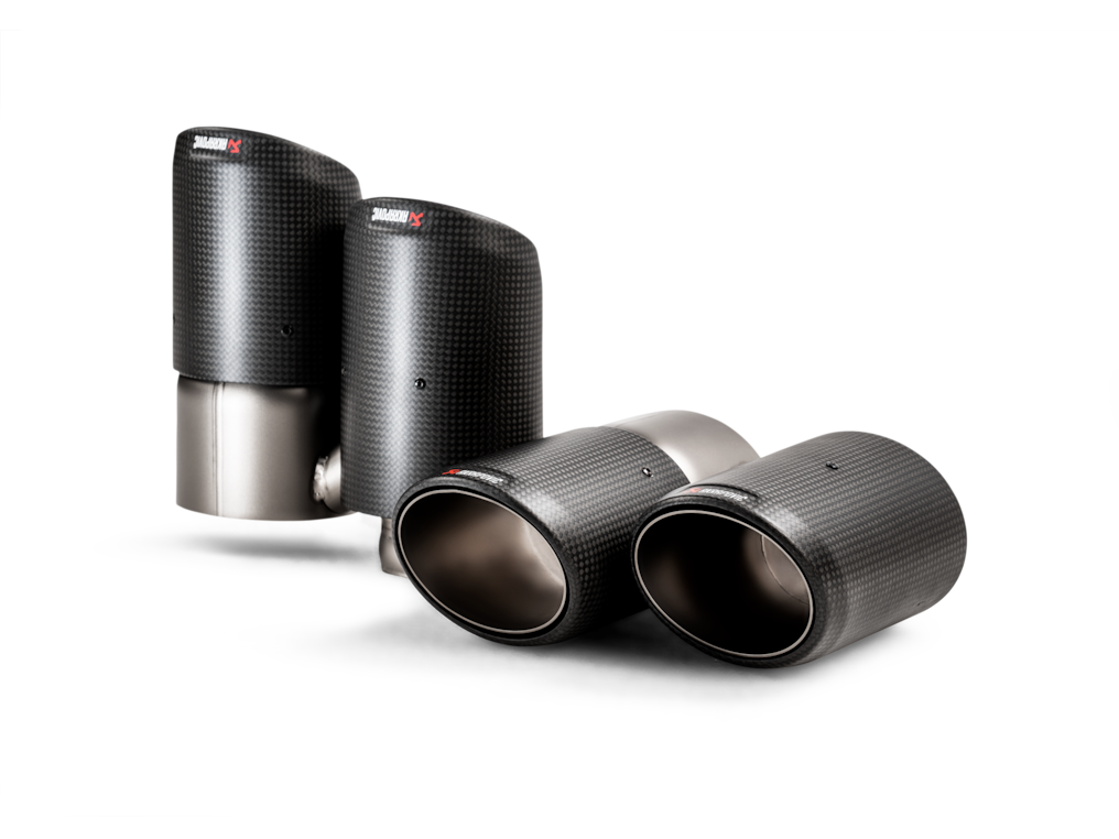 Porsche Cayenne GTS / Coupé / Turbo (536) Akrapovič Carbon-Fibre Tailpipe Set