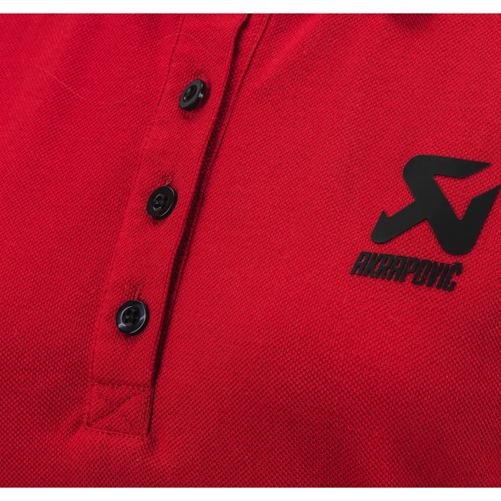Akrapovič Corpo Polo Red Women's – Stylish Comfort with a Premium Finish