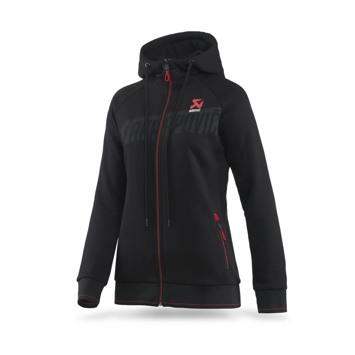 Akrapovič Corpo Zip Hoodie Women's – Stylish Comfort with Motorsport Spirit