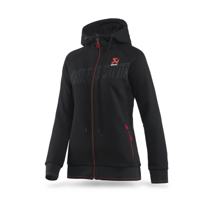 Akrapovič Corpo Zip Hoodie Women's – Stylish Comfort with Motorsport Spirit