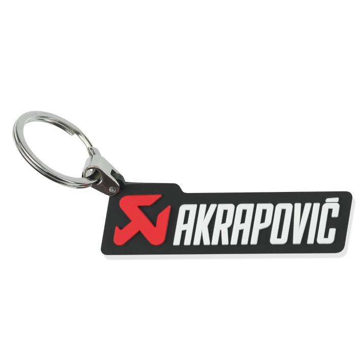 Akrapovič Keyholder Horizontal Logo – Black, Red & White