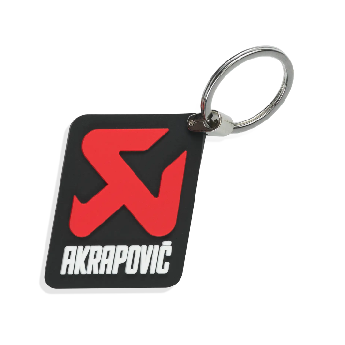 Akrapovič Keyholder Vertical Logo – Black, Red & White