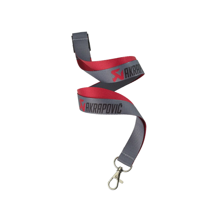 Akrapovič Lanyard – Grey, Black, Red