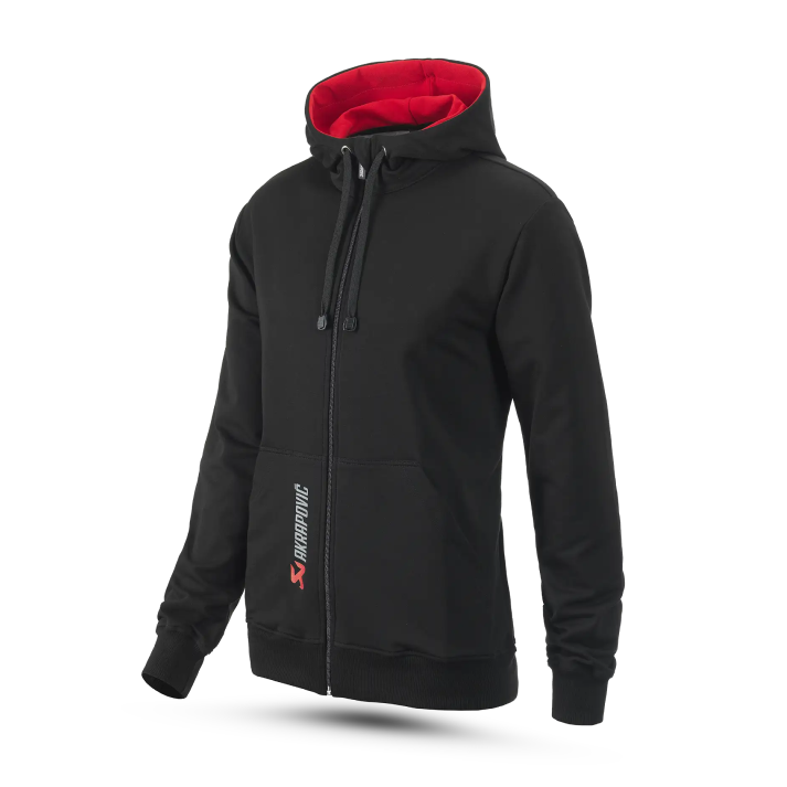 Akrapovič Logo Hoodie – Black & Red