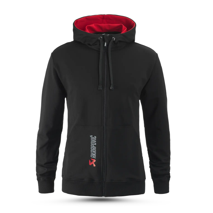 Akrapovič Logo Hoodie – Black & Red