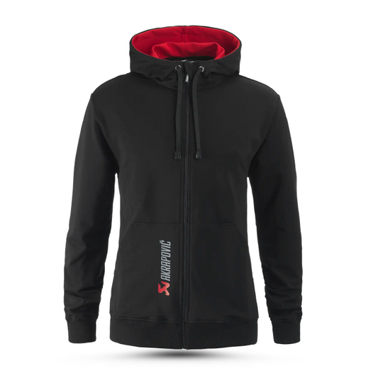 Akrapovič Logo Hoodie – Black & Red