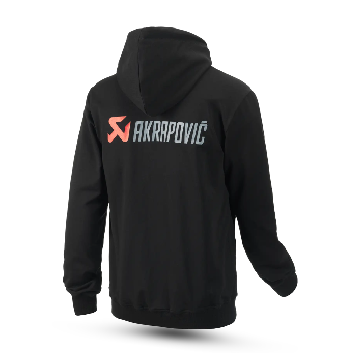 Akrapovič Logo Hoodie – Black & Red