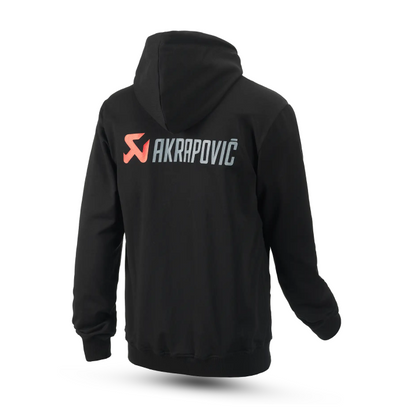 Akrapovič Logo Hoodie – Black & Red