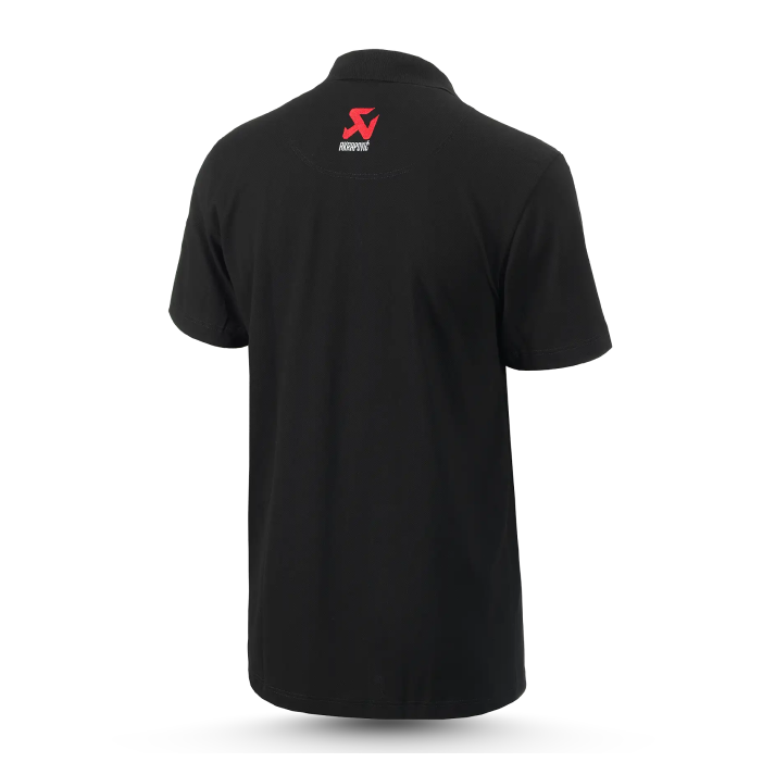 Akrapovič Logo Polo Men's – Classic Black Cotton Polo