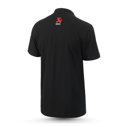Akrapovič Logo Polo Men's – Classic Black Cotton Polo