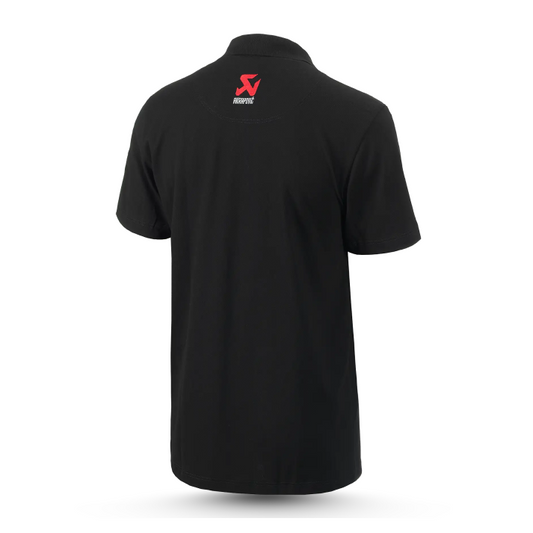 Akrapovič Logo Polo Men's – Classic Black Cotton Polo