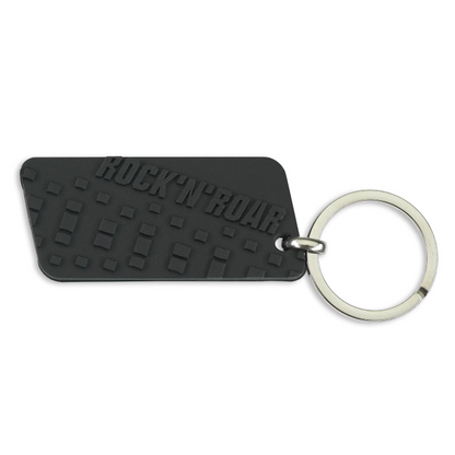 Akrapovič Off-road Rock'n'Roar Keychain – Black Rubber & Metal Ring