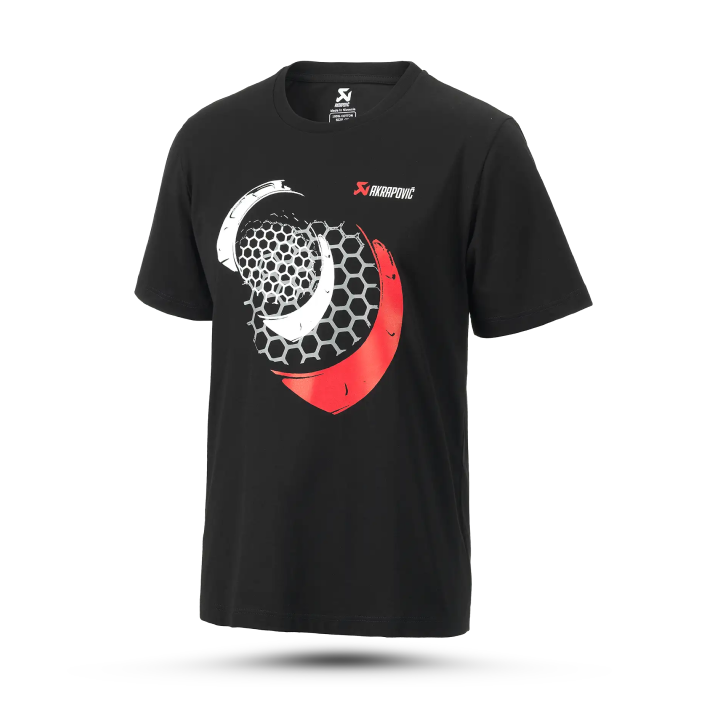 Akrapovič T-shirt Mesh Men's – Black, White, Red