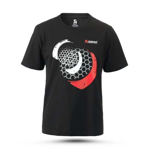 Akrapovič T-shirt Mesh Men's – Black, White, Red