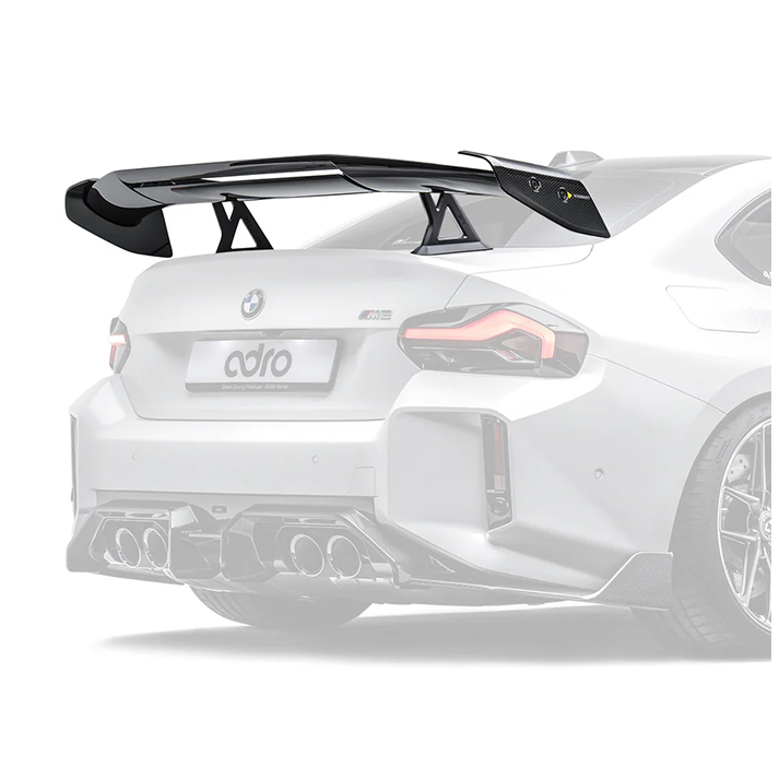 BMW G87 M2 ADRO AT-R3 Prepreg Carbon Fiber Swan Neck Dual Element Wing