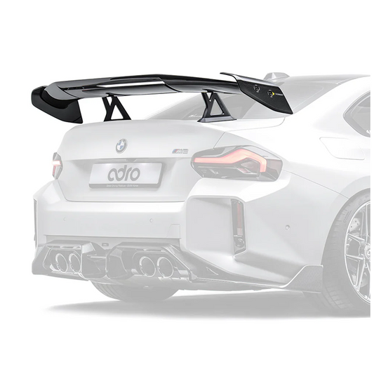 BMW G87 M2 ADRO AT-R3 Prepreg Carbon Fiber Swan Neck Dual Element Wing