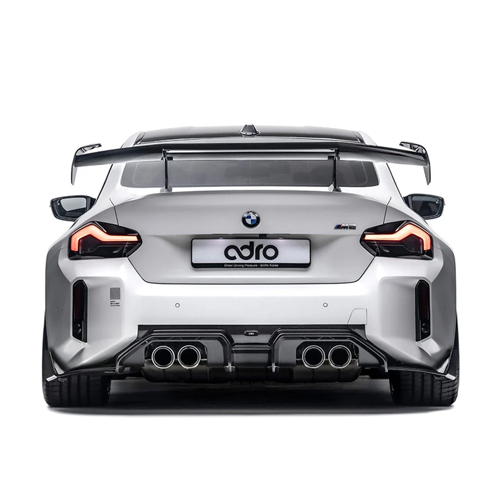 BMW G87 M2 ADRO AT-R3 Prepreg Carbon Fiber Swan Neck Dual Element Wing
