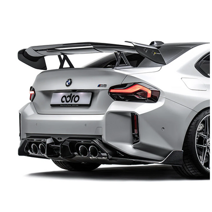 BMW G87 M2 ADRO AT-R3 Prepreg Carbon Fiber Swan Neck Dual Element Wing
