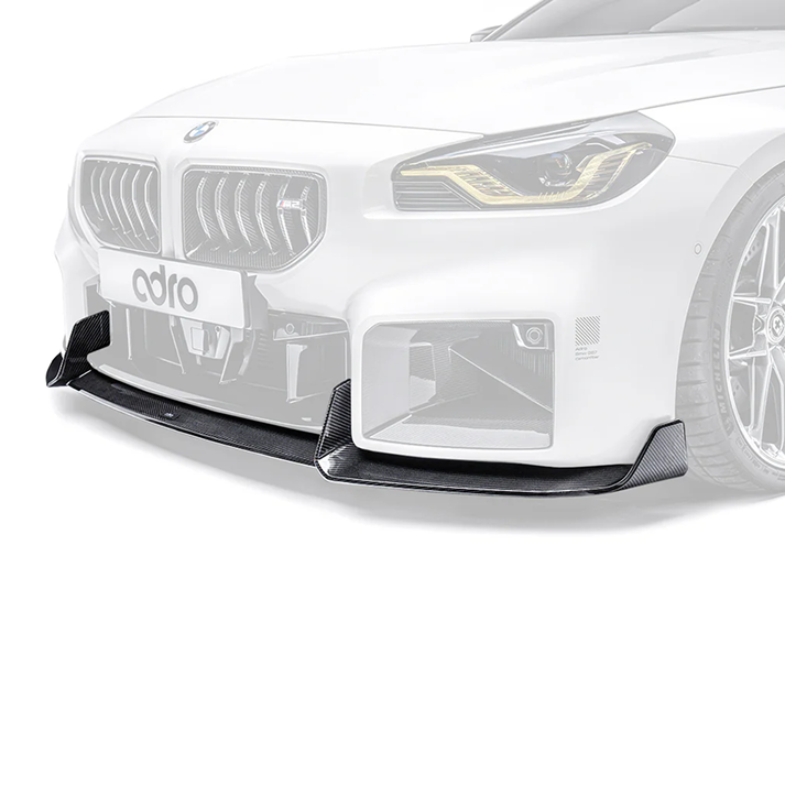 BMW G87 M2 ADRO Prepreg Carbon Fiber Front Lip – OEM Stock Bumper
