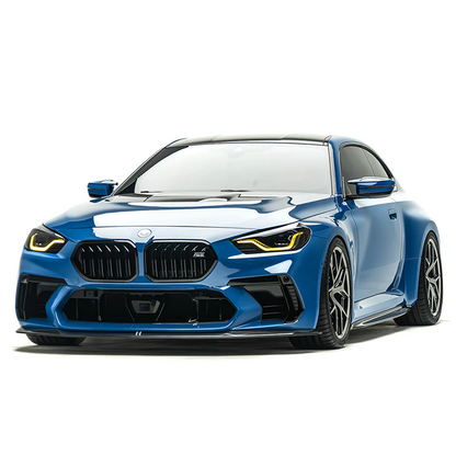 BMW G87 M2 ADRO Carbon Fiber Front Lip V1 – Wet Carbon Fiber
