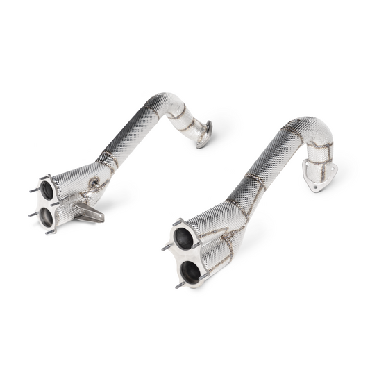 Porsche 718 Cayman GT4 / Spyder – Link Pipe Set (Titanium) | 2023