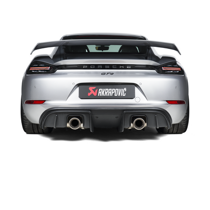 Porsche 718 Cayman GT4 / Spyder – Tail Pipe Set (Titanium) – Natural Finish | 2023