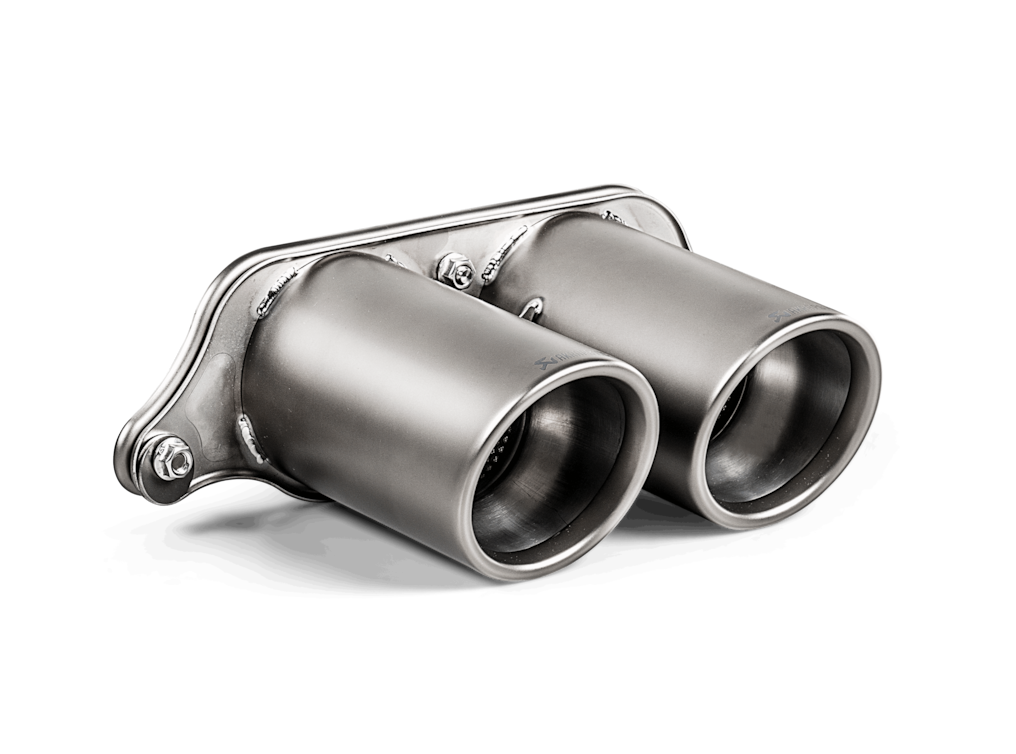 Porsche 911 GT3 / GT3 Touring (991.2) Akrapovič Double Round Titanium Tailpipe Set