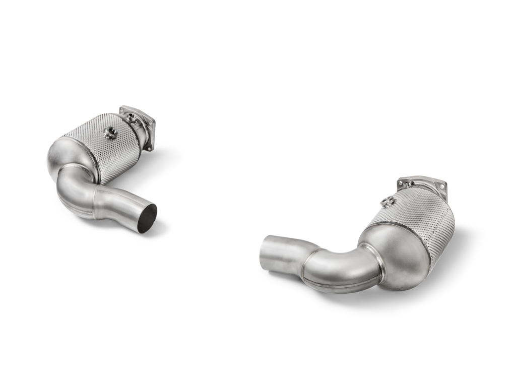 Porsche 911 Turbo / Turbo S (991.2) Akrapovič (SS) Link Pipe Set with Catalytic Converters